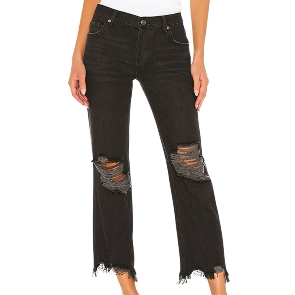 EUC Free People Maggie Jeans Black Size 29
